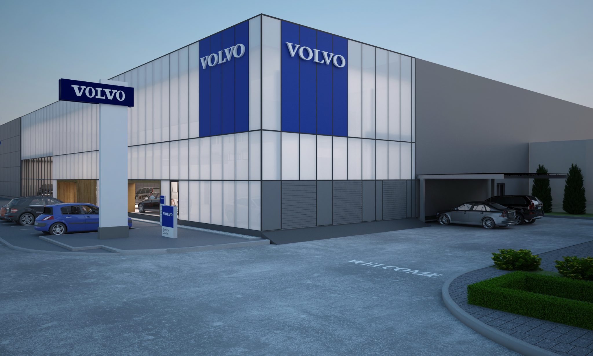 Volvo, car retailer, Skopje, N.Macedonia 2018